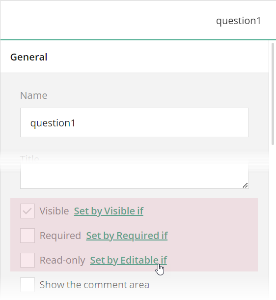 Survey Creator - Property Grid with overridden properties