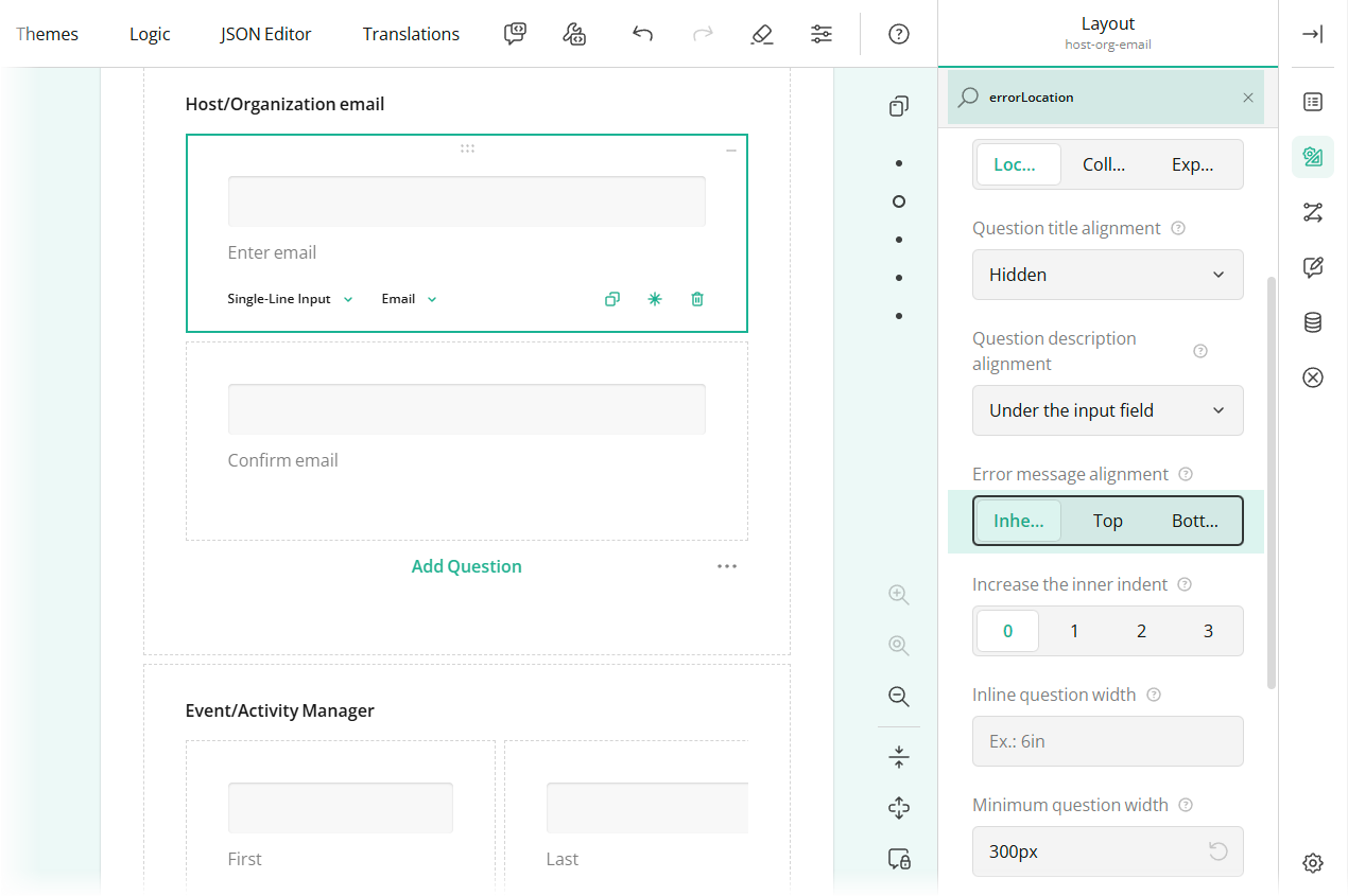 Search Within the Property Grid