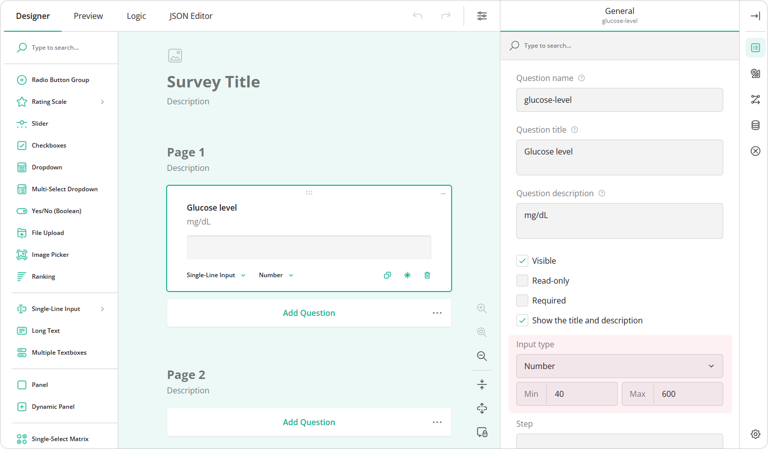 An example of built-in validation based on an input type