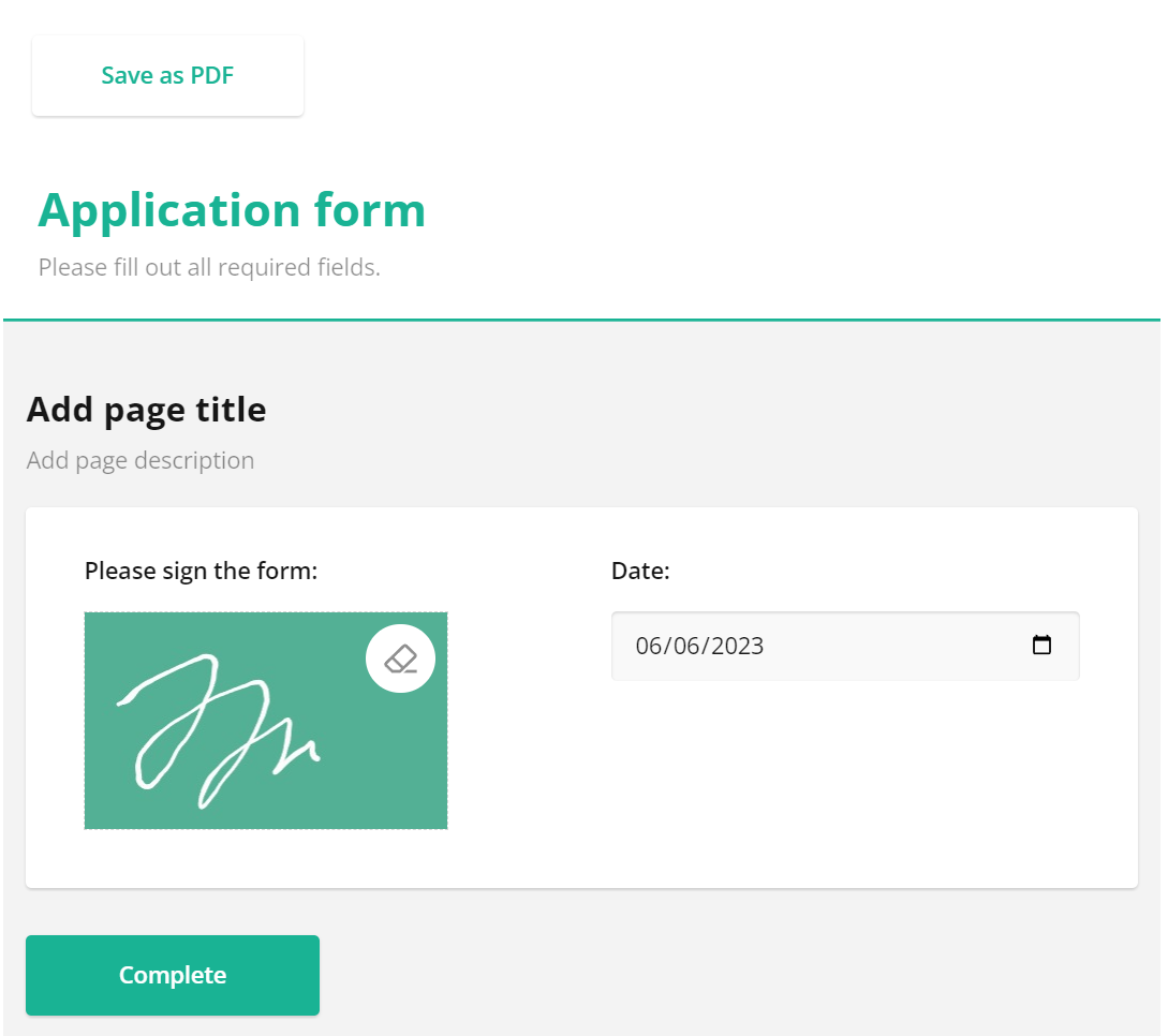 SurveyJS: Customize stroke and background of the JavaScript Signature Pad Component.