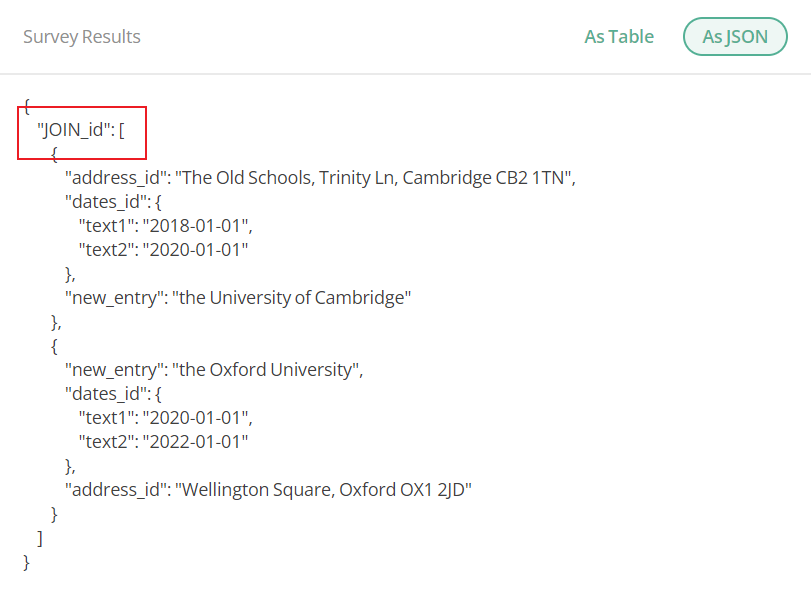 How to merge form data into a unified array of objects.