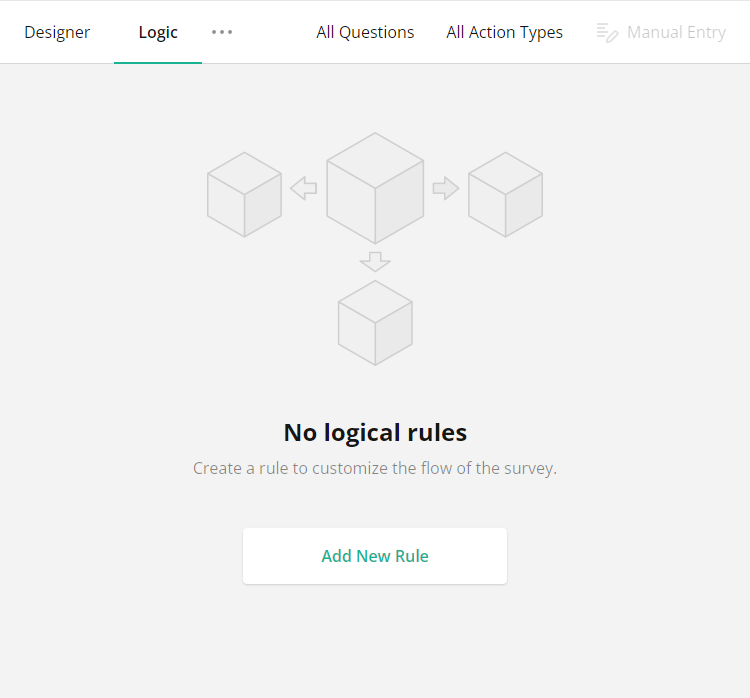 Survey Creator: 'Logic' tab placeholder