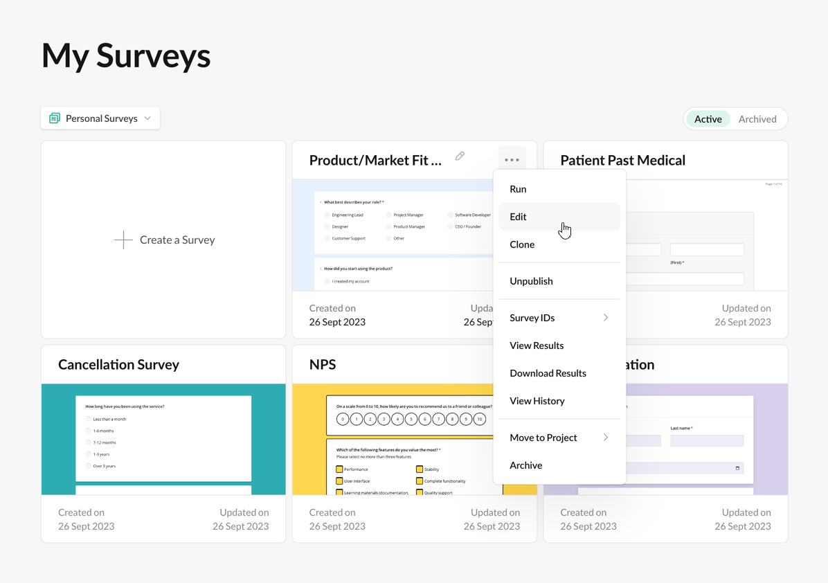 New SurveyJS Storage UI