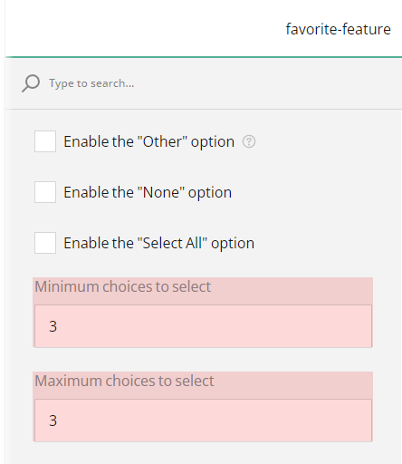 Restrict the number of items a respondent can select in a Checkboxes question